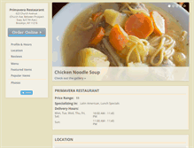 Tablet Screenshot of primaverarestaurantbk.com